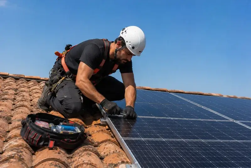 Maintenance et monitoring de panneaux solaires à Saint-Urbain